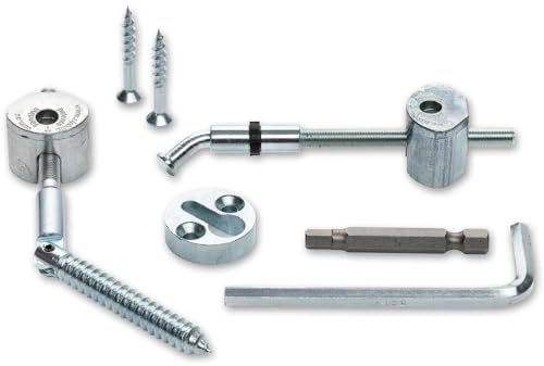 Blueprint Joinery Stair Handrail to Newel Post Fixing Kit (Angled) - Hidden Fix System for Stair Rail & Landing Rail to Newel Posts. Straight or Angled Fixing Kit Supplied in Pairs.