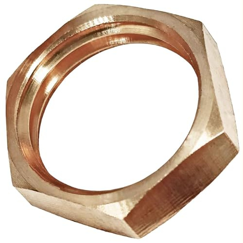 MegaHaustechnik Rohrmutter, 1 1/4 Zoll IG, Gewindefitting Messing | Trinkwasser geeignet, Innengewinde-Innendurchmesser 39mm DN32 Rohr