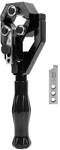 Fdit Wire Stripper Set, BX-40A/B, Black, Aluminium, 20-40mm Dia Armoured/Fiber Optic/High-Voltage Cable Stripping Tool