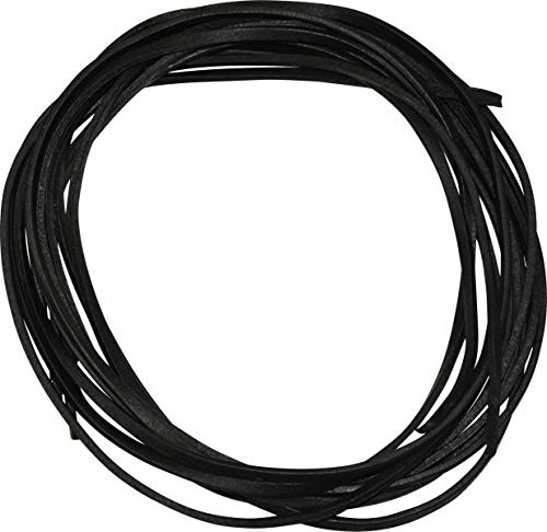 fashionchimp Rechteck-Lederband (2,5mm x 2m) im 3er-Set, 100% Rinderleder, Lederschnur, Lederriemen - Made in Germany