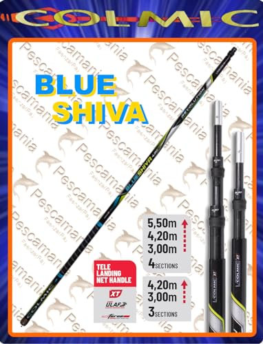Colmic Manico per Guadino da Pesca Blue Shiva Attacco Universale per Mare Trota Lago Pesca dalla Barca Pesca a Colpo e Bolognese