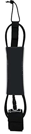 RH-HPC Surf Leine 8ft TPU Surfbrettleihe SUP Paddel Board Leine Fußseil zum Surfen Surfen Zubehör SUP Leash. (Color : Black)
