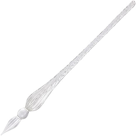Jacques Herbin 21401T - pennino di vetro rotondo 18 cm, Trasparente