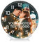 witfox Relojes de Pared Redondos Personalizados con Foto silenciosa, sin tictac, Imagen, Texto y Logotipo, Relojes de Pared Personalizados para decoración de Sala de Estar, Oficina, PVC, 8 Pulgadas