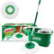 Libman Tornado Spin Mop System Plus 1 Nachfüllkopf | Mopp und Eimer mit Auswringer Set | Libman Mop für Bodenreinigung | Hartholz-Bodenwischer | 2 Moppköpfe insgesamt, grün