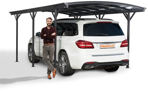 Grindi - Carport Aluminium 5x3 - Terrassenüberdachung Doppelstegplatten Tilos I - Pavillon - Pergola Aluminium - Dachzelt Auto - Gartenpavillon - Shelter - Grillpavillon Überdachung Terrasse
