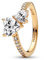 PANDORA Double Heart Sparkling Ring 161198C01-48