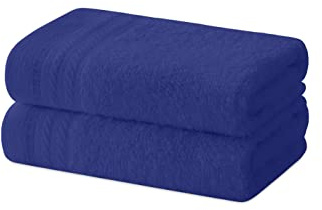 Degrees home - Juego de 2 toallas de bidé, toallas de baño, toallas pequeñas, 100% algodón, 480 g/m², tamaño 30 x 50 cm, color azul marino