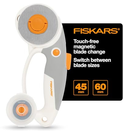 Fiskars Easy Change DuoLoop Rollschneider, 17,8 cm