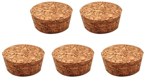 JIHUOO 12 Pcs 2 Inch Tapered Cork Plugs Stoppers Wine Bottle Replacement Cork Craft Jar Cork Top Lid Glass Beer Bottle Cork Stopper DIY Project Corks