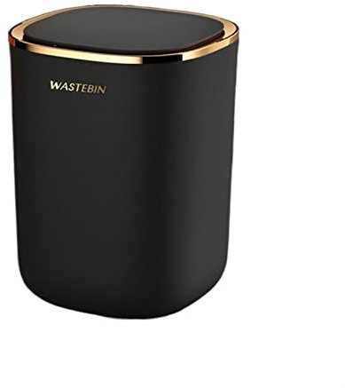 Contenedor de reciclaje de basura Bote de basura inteligente de 12 litros Sala de estar Baño en casa Cesta de papel de apertura automática Cubo de almacenamiento de basura delicado Bote de basura de c