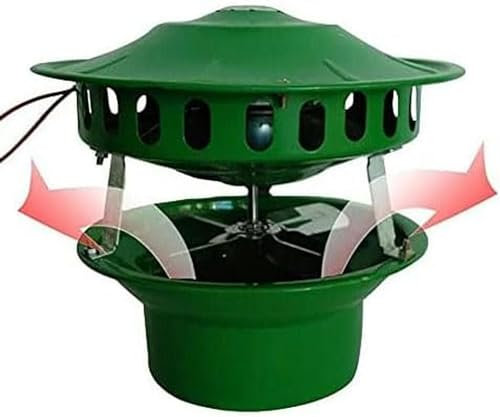 XENITE 80W Chimney Fan, Fireplace Exhaust Fan, Flue Chimney Exhaust Fan, for BBQ Hut Fireplace Thermo Stove Wood Oven-1pc/