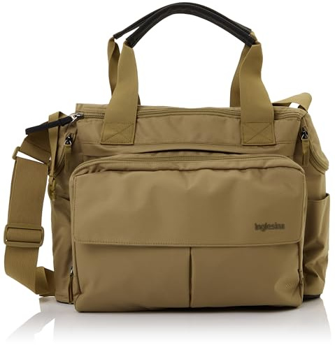 Inglesina Dual Bag Electa Borsa Fasciatoio Modulabile per Passeggino, Colore Dumbo Caramel | Capiente, con Clutch Rimovibile, 2 Tasche Termiche, Fasciatoio Incluso