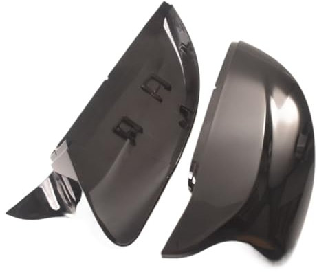 FANGYID Spiegelkappen Helle Schwarz Auto Spiegel Abdeckung Für VW Für Golf MK6 VI 6 Für Touran 2008-2015 Rückspiegel Abdeckung Schutz Kappe Auto Styling Seitenspiegel Abdeckkappen
