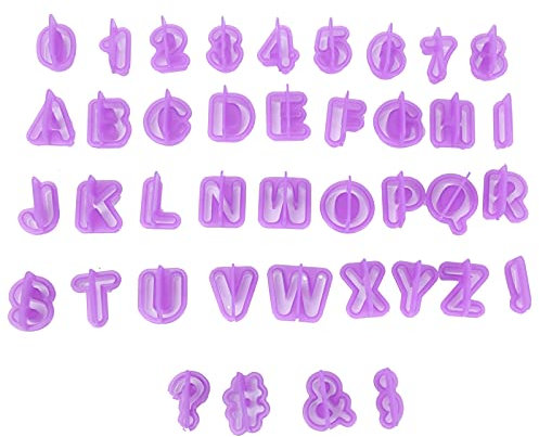 80 Pièces Mini Emporte-pièces, Emporte-pièces En Forme De Chiffres Emporte-pièces En Plastique Réutilisables Emporte-pièces En Lettres Fournitures De Cuisine Pour la Cuisson