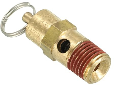 PATIKIL 1/4 Male NPT Safety Valve, Air Pressure Release Valve for Air Compressor, 165PSI Set Pressure