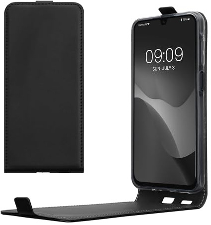 kwmobile Schutzhülle kompatibel mit Samsung Galaxy A16 5G - Hülle Handy - Flip Case Handyhülle Schwarz
