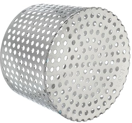 PATIKIL Gutter Guard Filter 4.9-4.3, 125x110mm PVC Termination Cap Mesh Screen Roof Vent Cover Stainless Steel Conical Exhaust Pipe Downspout Guard Filter Strainer for Downspout