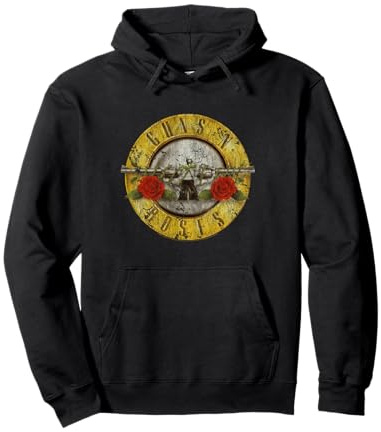 Logo ufficiale dei Guns N' Roses rock band degli anni '80 Felpa con Cappuccio