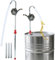 ATPEAM Oil Barrel Pump,Aluminum Alloy Rotary Hand Crank Oil Barrel Drum Pump Fits 5 to 55 Gallon Aluminum Drum Pump for Diesel Fuel Gasoline Kerosene Transfer