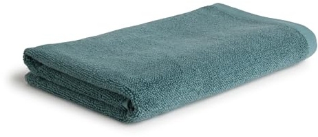 Möve Monochrome Small Pearls Duschtuch 67 x 140 cm aus 80% Baumwolle/ 20% Viskose aus Bambus-Zellstoff, Malachite