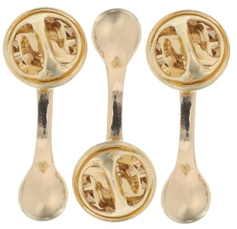 VALICLUD 3 pièces Broche Forme de Cuillère Accessoire Créatif pour Vêtements Sacs et Chapeaux pour Amateurs de Café et Original