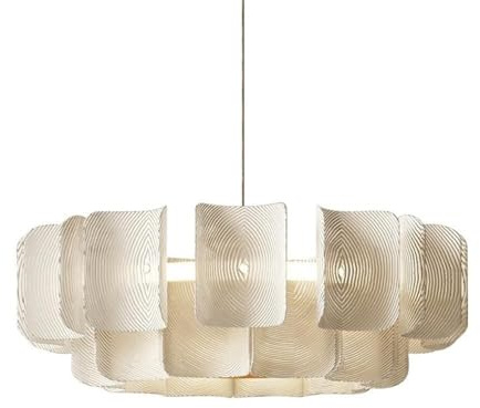 YIHANSS Wabi-sabi Wind Back to The Grain Acrylic Chandeliers Bedroom Dining Room Living Room Bar Round Decorative Pendant Lightled LED SMD Light Source Hanging Lamp Modern Simple Home Lighting Fixtur