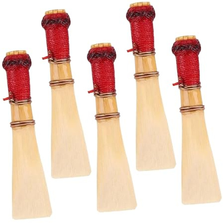 Fagottrohrzubehör 5 Stück Mittlere Größe für Anfänger und Profis | Naturrohr, Geeignet für Bassoon und Holzblasinstrumente, mit Aufbewahrungsbox und Schutz vor Verformung