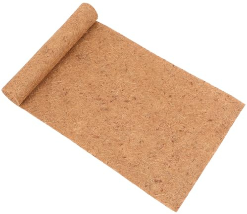 jojofuny Tappetino Naturale in Fibra di Cocco per Rettili Resistente all Acqua Traspirante e Tagliabile per Terrari di Tartarughe Gechi e Lucertole Substrato per Habitat Pet
