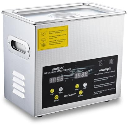Limpiador ultrasónico Digital de 6,5 L, máquina de Limpieza ultrasónica para Discos de Vinilo con Calentador/Temporizador, para Uso doméstico, Objetos, Incluyendo Joyas, Gafas e Instrumentos