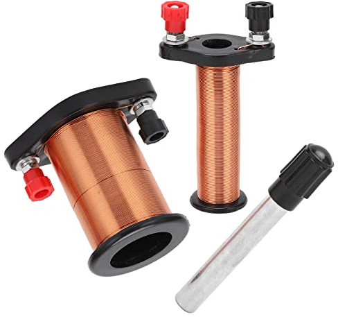 YWBL-WH Instrument d'expérimentation de Bobine d'induction électromagnétique pour l'enseignement de la Physique, Ensemble 'Outils de Laboratoire avec Bobine Primaire en Laiton, Secondaire en PVC