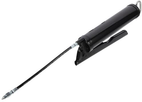 MAGICLULU Graisseur Manuel à Graisse 400cc Haute Pression, Outil de Lubrification Automatique en Métal Noir, Remplisseur D'huile pour Voiture, Levier Ergonomique pour Atelier Automobile