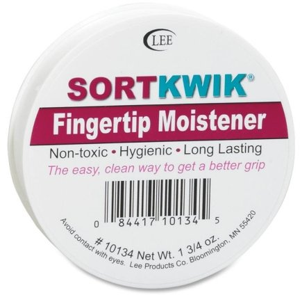 Wholesale CASE of 25 - Lee Sortkwik 1-3/4 oz Fingertip Moistener-Fingertip Moistener, Nonskid Base, 1-3/4 oz
