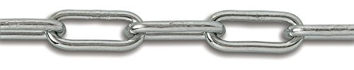 Chapuis BO5 Kette, verschweißt, mit langen Stahl verzinkt 400 kg Durchmesser 8 mm Bobine de 12 m grau