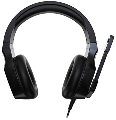 Acer Nitro Gaming Headset (justerbart pannband, rundstrålande mikrofon, 100 dB känslighet) svart/röd
