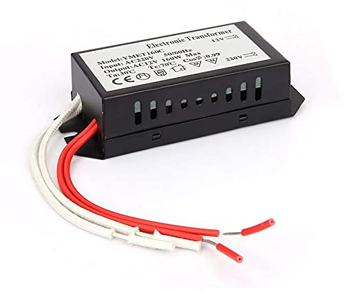 HC Lighting Transformador Electrónico Entrada 220 Vollts/Salida 12 Voltios Controlador de Alimentación Inteligente Convertidor de Voltaje Adaptador de Transformador Electrónico(160W)