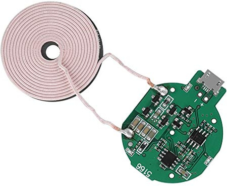 ASHATA DIY Qi Wireless Charging Sendemodul ultradünne Single Large Coil mit Multi-Level-Schutz, 5W, Plug and Play