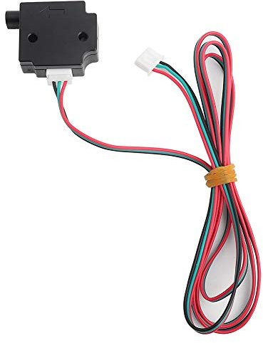 ASHATA 3D Drucker Filament Erkennungsmodul Filament Sensor mit Kabel,Run-Out Pause Detecting Filament Sensor für 3D Drucker und Board,3D Druckerzubehör