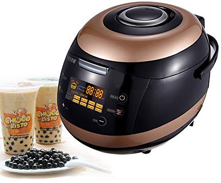 Maryaz Máquina para hacer té de leche Boba de burbujas, máquina comercial de tapioca y perlas, calentador de alimentos para panadería, tienda de postres, duradera, forro de 5 L