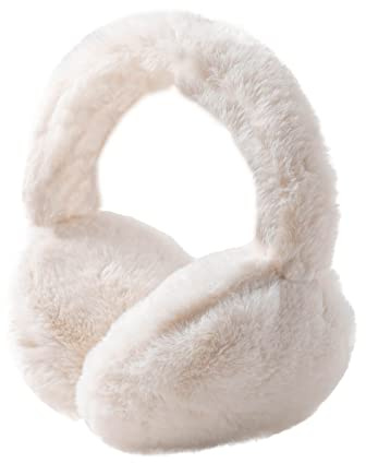 SUNBORRY Women’s Foldable Fluffy Faux Fur Earmuffs Ear Muffs for Winter