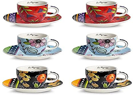 Egan Tazzina caffè di Egandella Collezione Le Pupazze. Oggetto Realizzato in New Bone chinadi Colore Multicolor. La referenza è: 214020