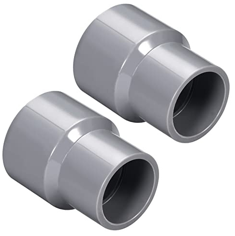 QUARKZMAN 40mm x 32mm PVC Reduzierung Kopplung x 2 Stk. Grau