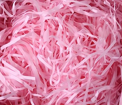 HXJDAM 150g Füllmaterial Geschenk, Geschreddertes Papier Für füllmaterial Geschenkbox, Füllmaterial Für Pakete, Festival Geschenk Dekoration.(Rosa)