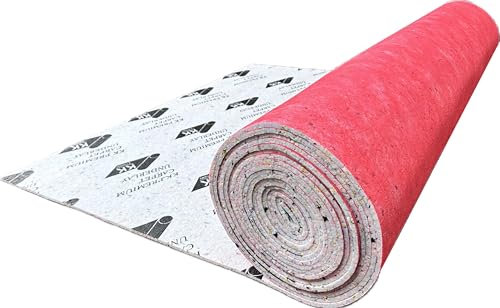 8mm Thick PU Foam Carpet Underlay Luxurious Comfort Soft, Durable & Stain-Resistant Great Heat & Sound Insulation Eco-Friendly Ideal for Bedrooms & Living Rooms (Roll 10 Square Meter)