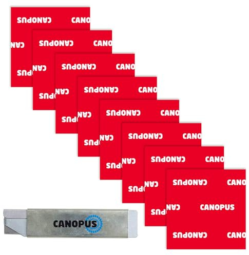 CANOPUS Doppelseitiges Klebepads Extra Stark Transparent 4910, 8 PC (50mm x 50mm) Wasserdicht Klebeband, Ideal für Wohnkultur, Nummernschild-Klebepads für Auto