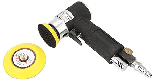 Luftschleifer 90 ° Polieren Mini-Luftwinkelschleifer Schleifmaschine Mini-Pneumatikschleifer mit 2-Zoll-3-Zoll-Schleifpad für Schleifwerkzeuge