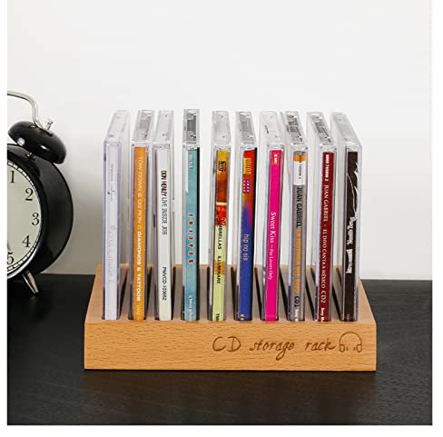 GLigeT CD Halter Aufbewahrungshalter for Schallplatten Präsentieren Sie Ihre Singles und LPs in diesem modernen, tragbaren Regal DVD Halter