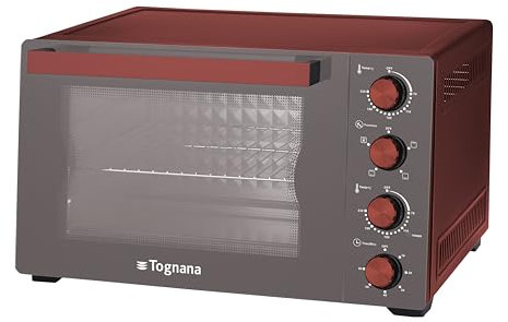 Tognana Iridea, Forno Elettrico 35 L, alluminio e vetro, rosso
