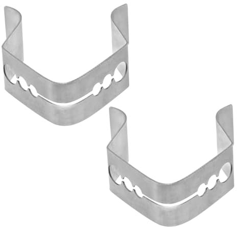 MOLUCKFU 2stücke Thermometer Clips Aus Edelstahl Universelle Grill Und Küchenzubehör Für Temperaturfühler Leicht Rostfrei Mit Lochoptionen Für Vielseitige Anwendungen