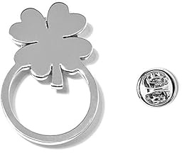 BRERA 67 - Herrglasögonhållare brosch, glasögonhållare för solglasögon och ögonglasögon, magnetisk glasögonhållare eller med silverstift, glasögonhållare, Silverton, One Size
